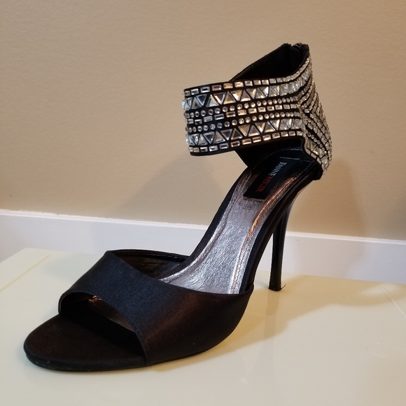 JEANNE BEKER RHINESTONE SHOES SIZE 9 - Picture 4 of 10